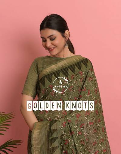 Golden Knots By Ashima Fancy Embroidered Saree Collection